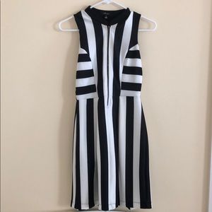 Black & White Striped Dress
